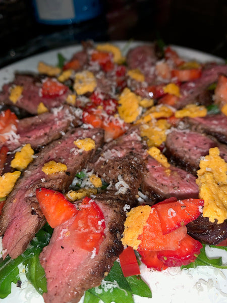 Steikarsalat - Strawberry beef